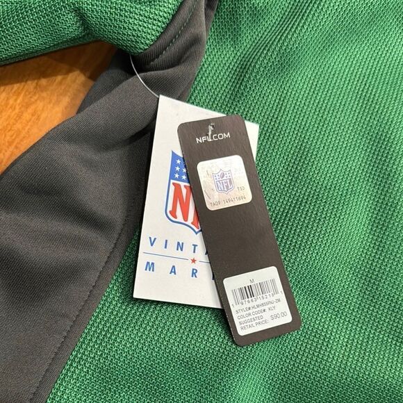 NWT NY NFL Jets Official Quarter-Zip Pullover Sweatshirt with Zipper Pockets M - Picture 6 of 12